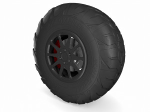 off road tyre Model 3D