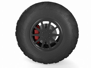 off road tyre 3D 模型