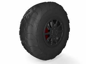 off road tyre 3D 模型