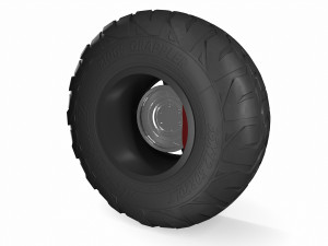 off road tyre 3D 模型
