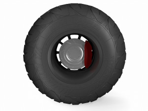 off road tyre 3D 模型