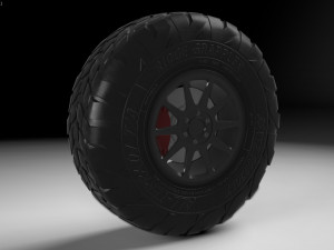 off road tyre 3D 模型