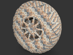 off road tyre 3D 模型
