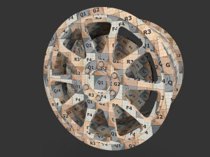 off road tyre 3D Model