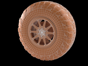off road tyre 3D 模型