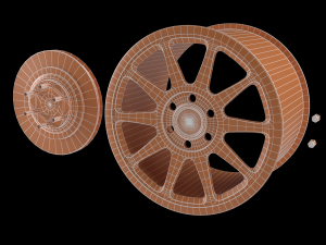 off road tyre 3D 模型