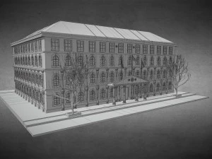 rumah besar Model 3D