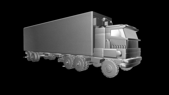 truck 3D Model .c4d .max .obj .3ds .fbx .stl .blend 