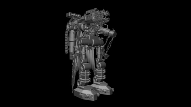 robot Model 3D .c4d .max .obj .3ds .fbx .stl .blend 