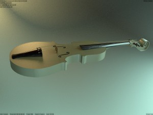 guitar and violin Modelo 3D