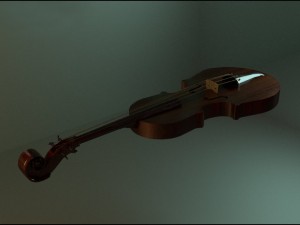 guitar and violin 3Dモデル