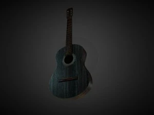 guitar and violin 3D Model