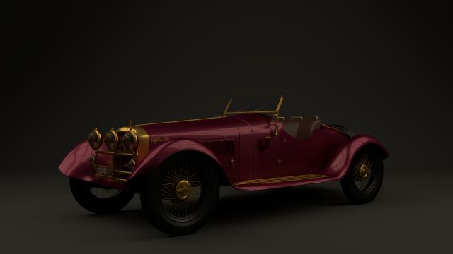 alfa-romeo-6c-1750 3D 模型 .c4d .max .obj .3ds .fbx .stl .blend 