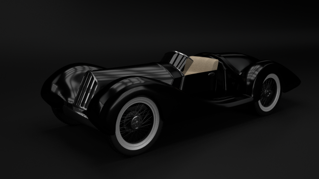 retro car 3D Модель .c4d .max .obj .3ds .fbx .stl .blend 