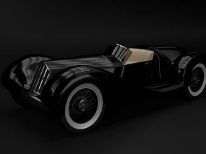 auto retr&ograve; Modello 3D