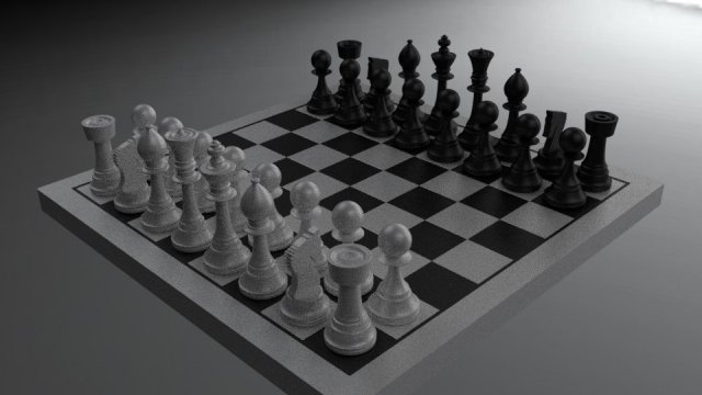 chess 3D Model .c4d .max .obj .3ds .fbx .stl .blend 