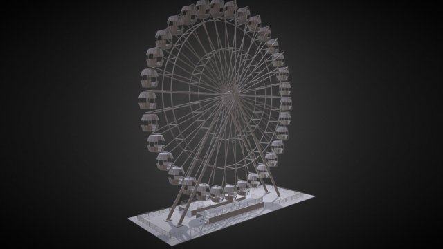 Ferris Wheel Free 3d Model In Landmarks 3dexport