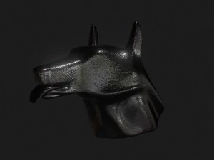 狗头 3D 模型