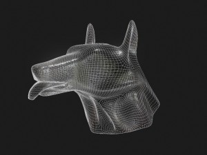 dog head Modelo 3D