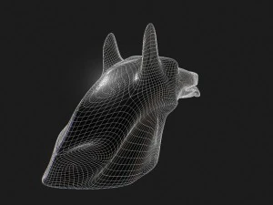 dog head 3D Model