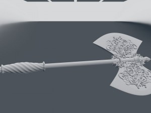 battle axe 3D Model