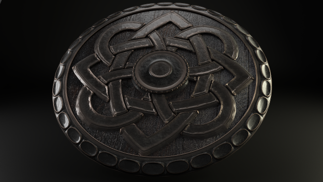 shield buckler Model 3D .c4d .max .obj .3ds .fbx .stl .blend 
