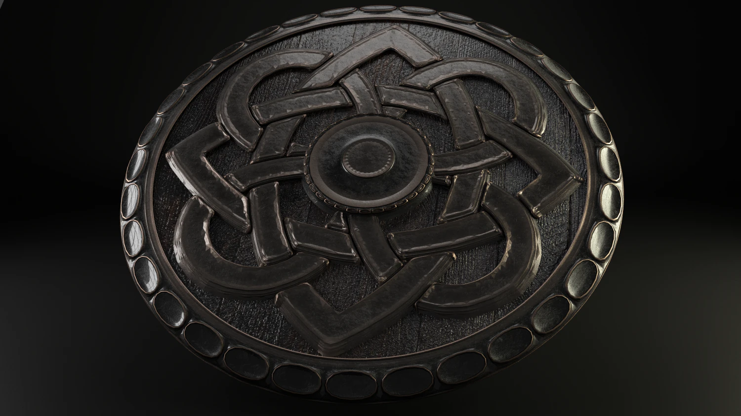 shield buckler 3D Model .c4d .max .obj .3ds .fbx .stl .blend 