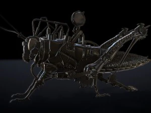 buharlı &ccedil;ekirge 3D Model