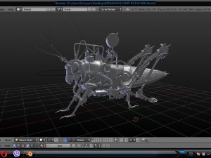 steampank grasshopper 3D Model
