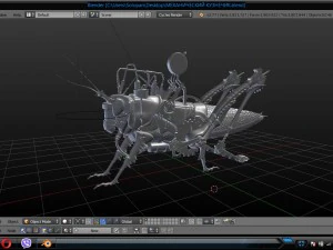 steampank grasshopper 3D Model