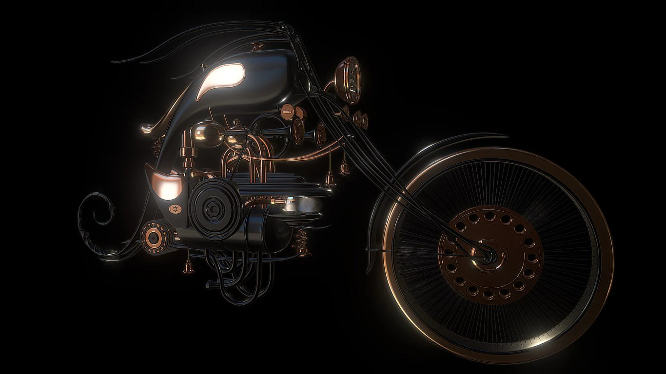 ※ma※ steampunk tarantas 3D Model in Motorcycle 149019 | 3DExport