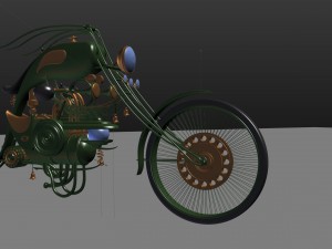 steampunk tarantas 3D Model