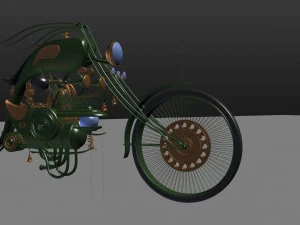 steampunk tarantas 3D Model