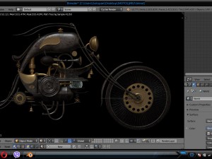 steampunk tarantas 3D Model