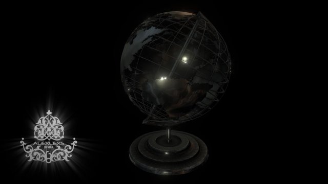 globe 3D Model .c4d .max .obj .3ds .fbx .stl .blend 