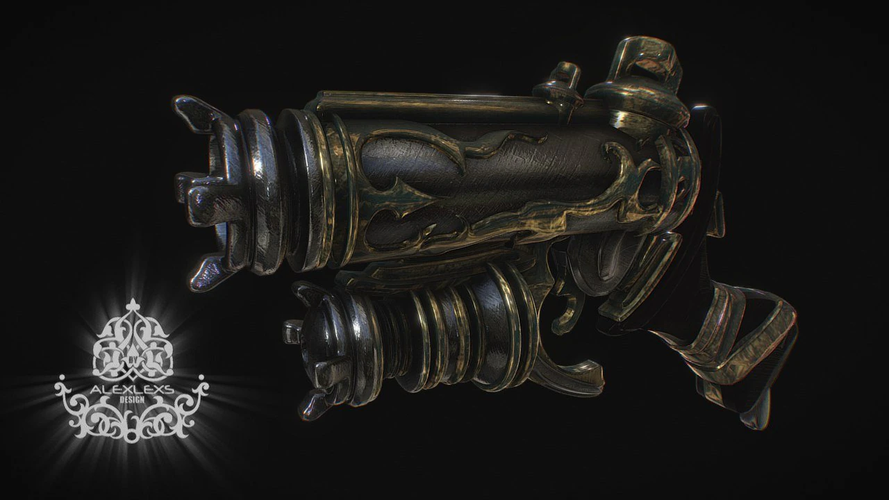 steampunk 3D Model .c4d .max .obj .3ds .fbx .stl .blend 