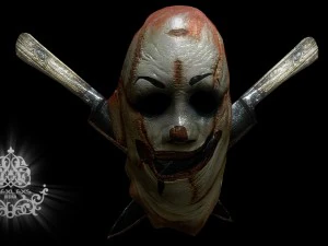 pisau dan topeng Model 3D