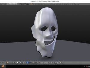 knives and mask 3D 模型