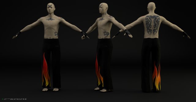 haracter 3D 모델 .c4d .max .obj .3ds .fbx .stl .blend 