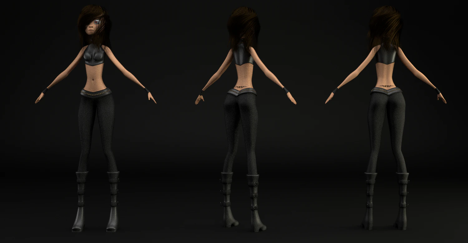 character 3D Model .c4d .max .obj .3ds .fbx .stl .blend 