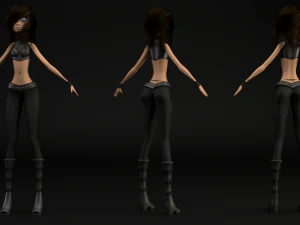 carattere Modello 3D