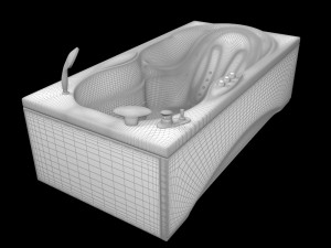 bath atlantis 3D मॉडल