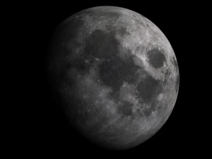 real 3d moon Modelo 3D