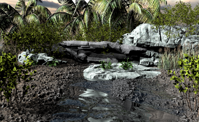 rock said 3Dモデル .c4d .max .obj .3ds .fbx .stl .blend 