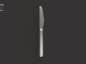 kitchen knife and fork - textured 3D 모델