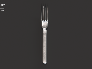 kitchen knife and fork - textured 3D 모델