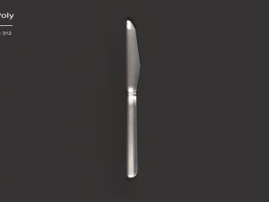 kitchen knife and fork - textured 3D 모델