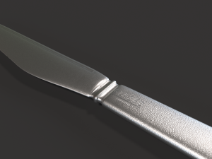kitchen knife and fork - textured 3D 모델