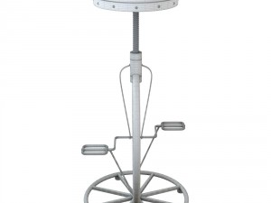 charles bicycle wheel adjustable bar stool 3D Модель