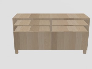 ikea besta tv stand 3D Model